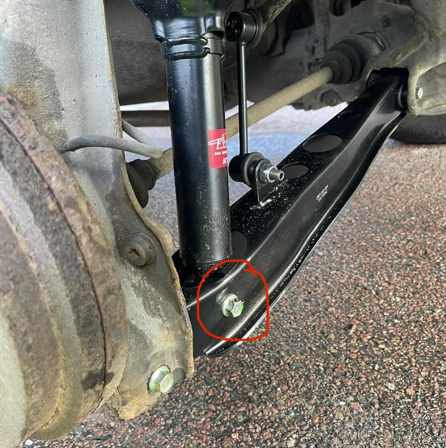 w142㎜×h90㎜　アーネストハーツ　bolt_low Honda Shock absorber bolt rear lower (10x68) for Honda ✓ AKR